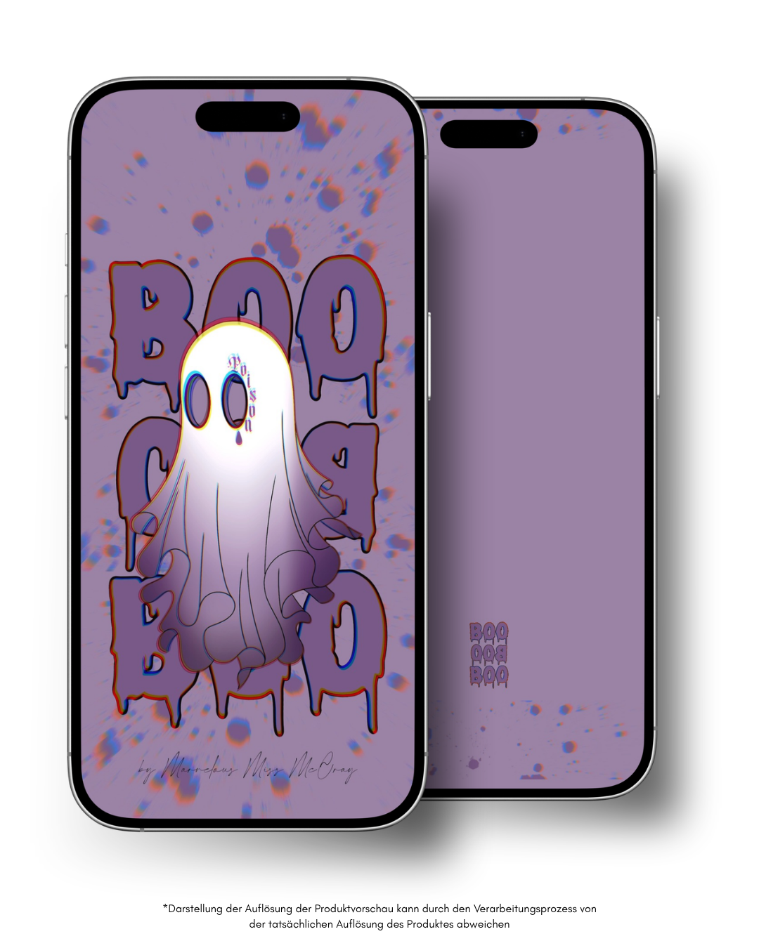 Purple Boo - smartphone wallpaper