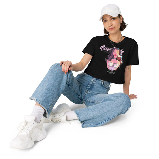 Diamonds - Crop Top - T-Shirts, Tank-Tops, Shirts mit 3/4-Ärmeln, Langarmshirts, Poloshirts, Crop-Tops #