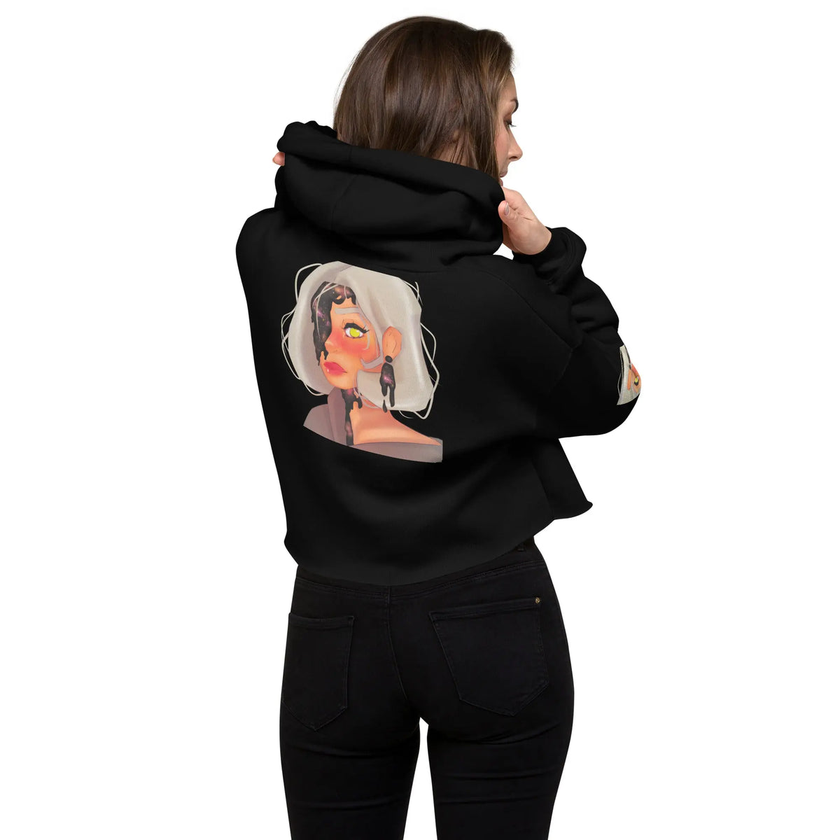 Glimmer Space - Crop Hoodie - Hoodies, Pullover, Jacken, Sweatpants, Jogginghosen, Hosen #