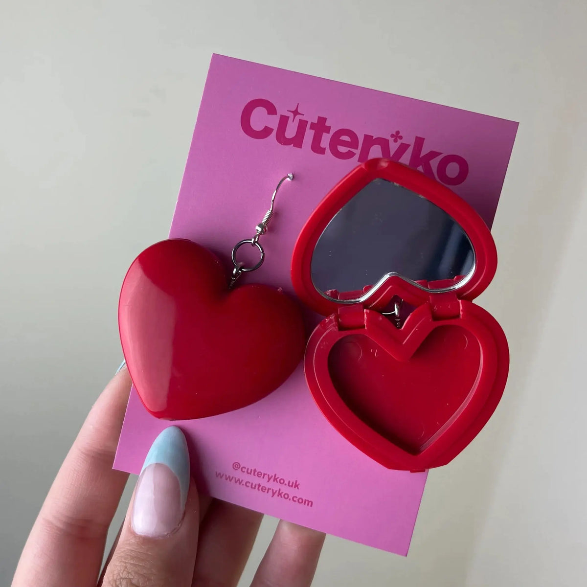 Love Glasses Lipstick Sub-package Earrings - Schmuck #