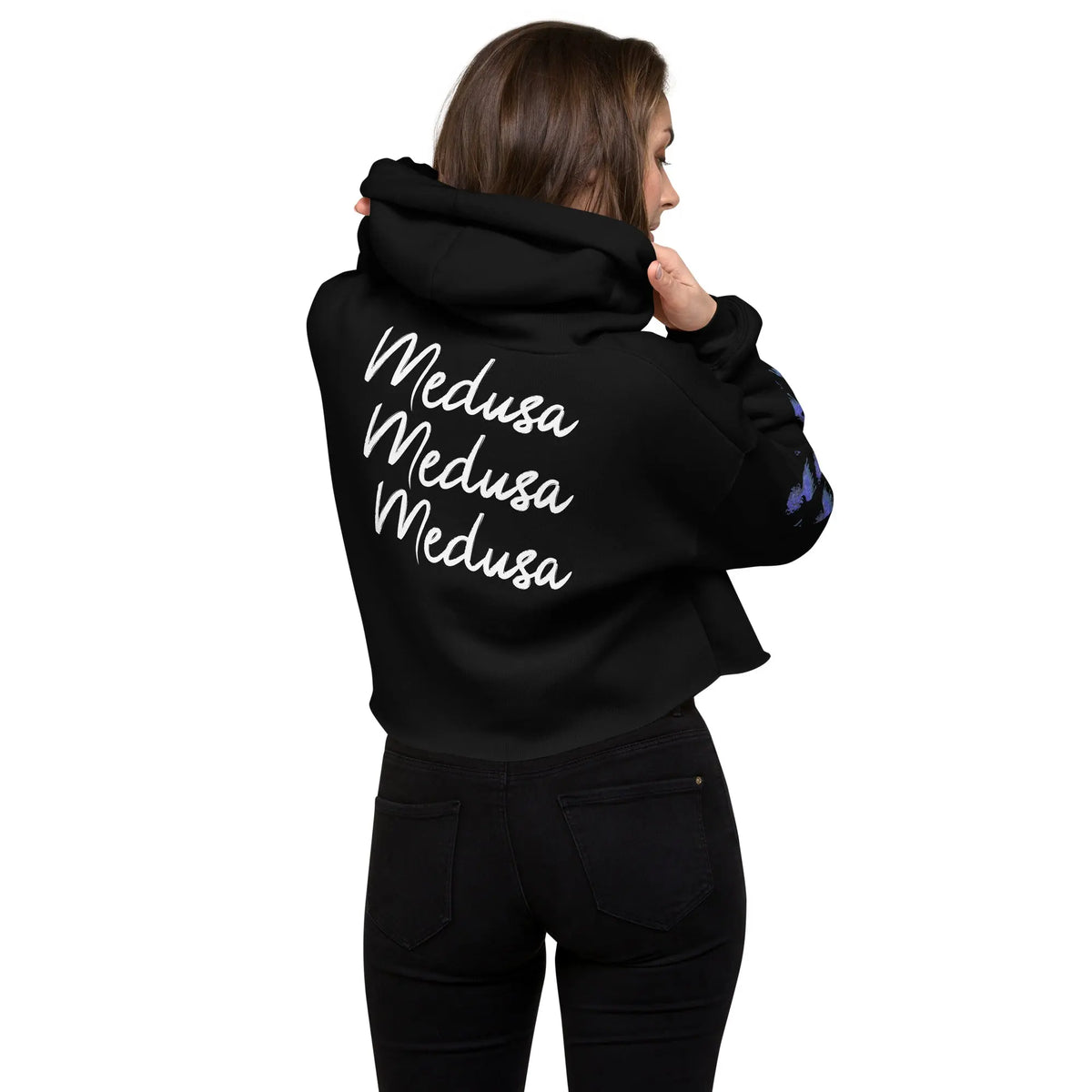 Medusa - Crop Hoodie - Hoodies, Pullover, Jacken, Sweatpants, Jogginghosen, Hosen #