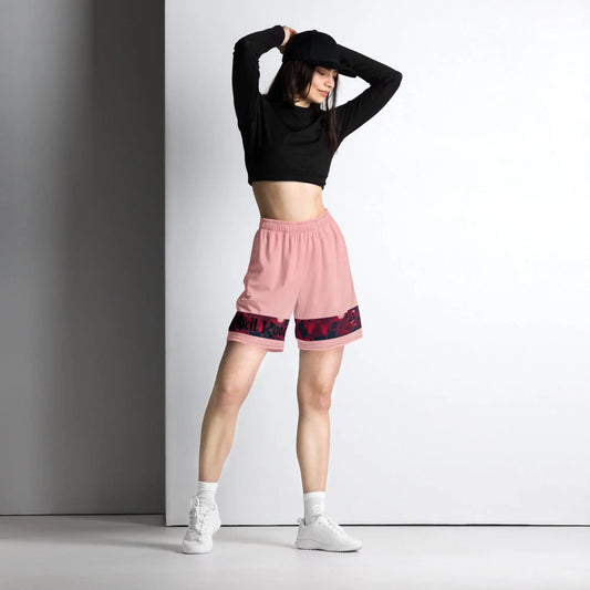 Rebell Rose - Mesh-Shorts - Shirts, Leggings, Kleider, Sport-BHs, Shorts, Bademoden, Fahnen, Stoffe, Haarschmuck #