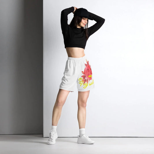 Stay Wild - Mesh-Shorts - Shirts, Leggings, Kleider, Sport-BHs, Shorts, Bademoden, Fahnen, Stoffe, Haarschmuck #