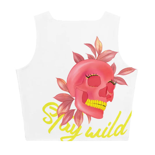 Stay Wild - figurbetontes Crop Top - #