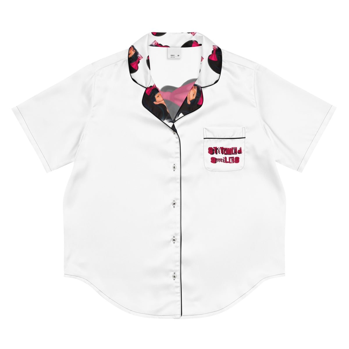 Stiched Smiles - kurzes Pyjama-Top - PJ #
