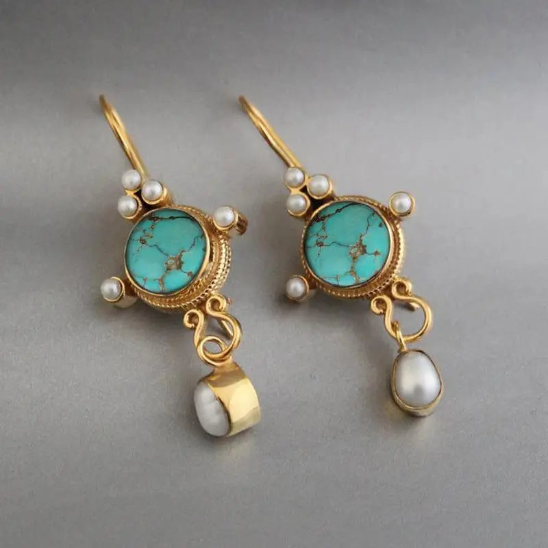 'Alloy Pearl Ornament' Ohrringe -   0 #