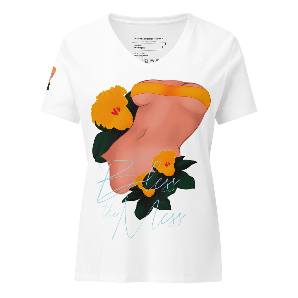 Bless the mess - Lockeres T-Shirt -   Shirts,Top #