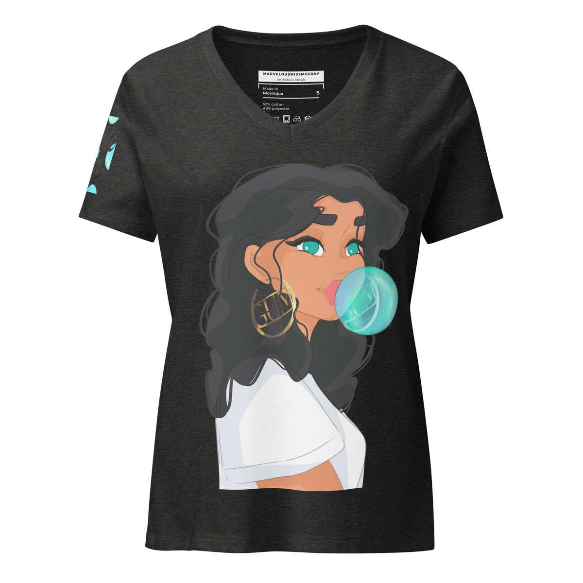 Bubble Gum - Lockeres T-Shirt -   Shirts,Top #