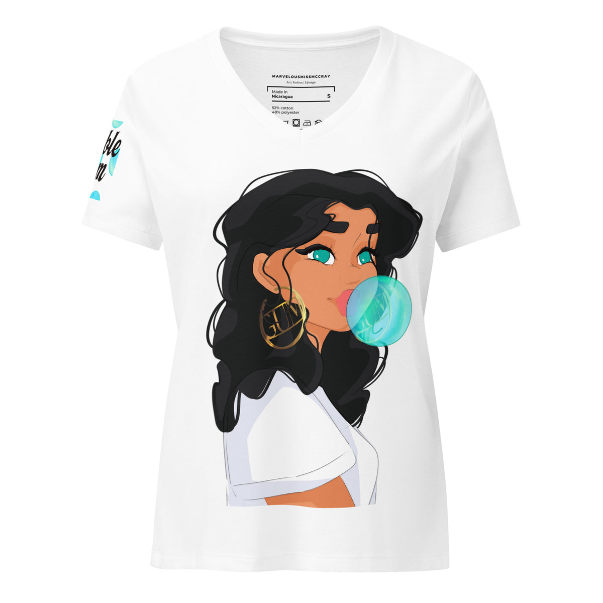Bubble Gum - Lockeres T-Shirt -   Shirts,Top #