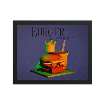 Burger Queen - Gerahmtes Poster -   gerahmtes Poster #