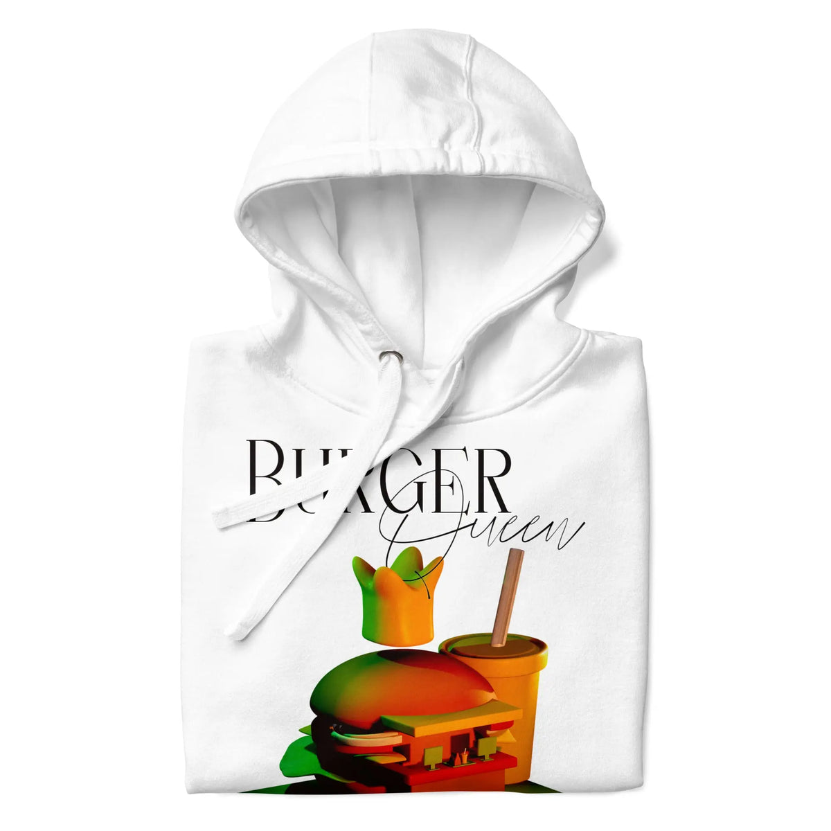 Burger Queen - Unisex-Kapuzenpullover -   Hoodies, Pullover, Jacken, Sweatpants, Jogginghosen, Hosen #