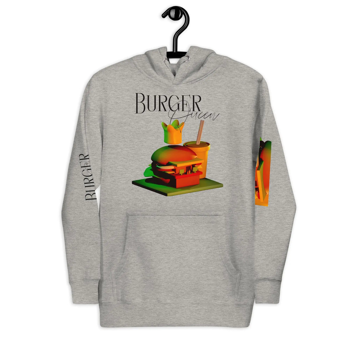 Burger Queen - Unisex-Kapuzenpullover -   Hoodies, Pullover, Jacken, Sweatpants, Jogginghosen, Hosen #