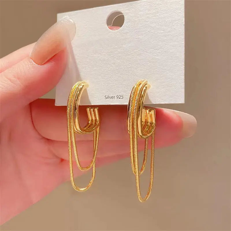 'Chain Fringe' - Ohrringe -   Schmuck #