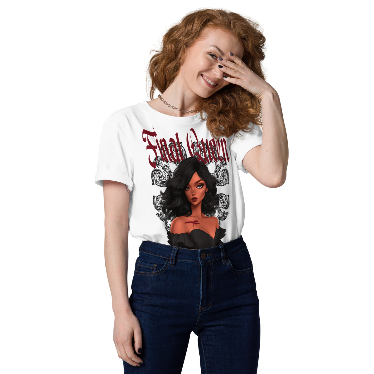 Final Queen - Cotton Shirt -   Shirts,Top #