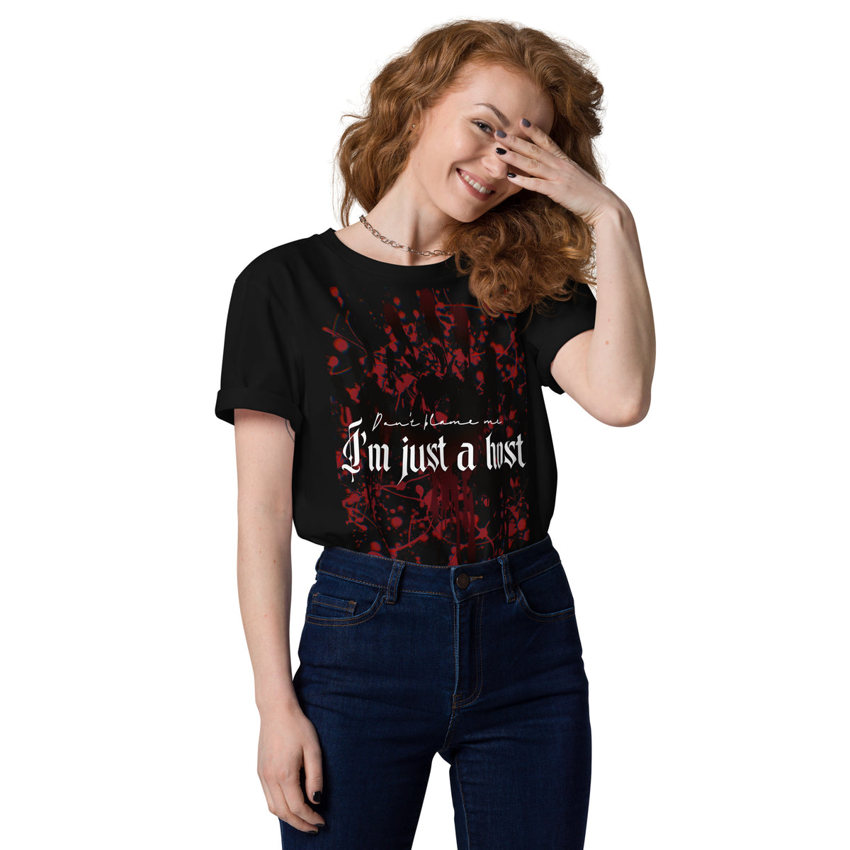 Just a host - Cotton Shirt -   Shirts,Top #