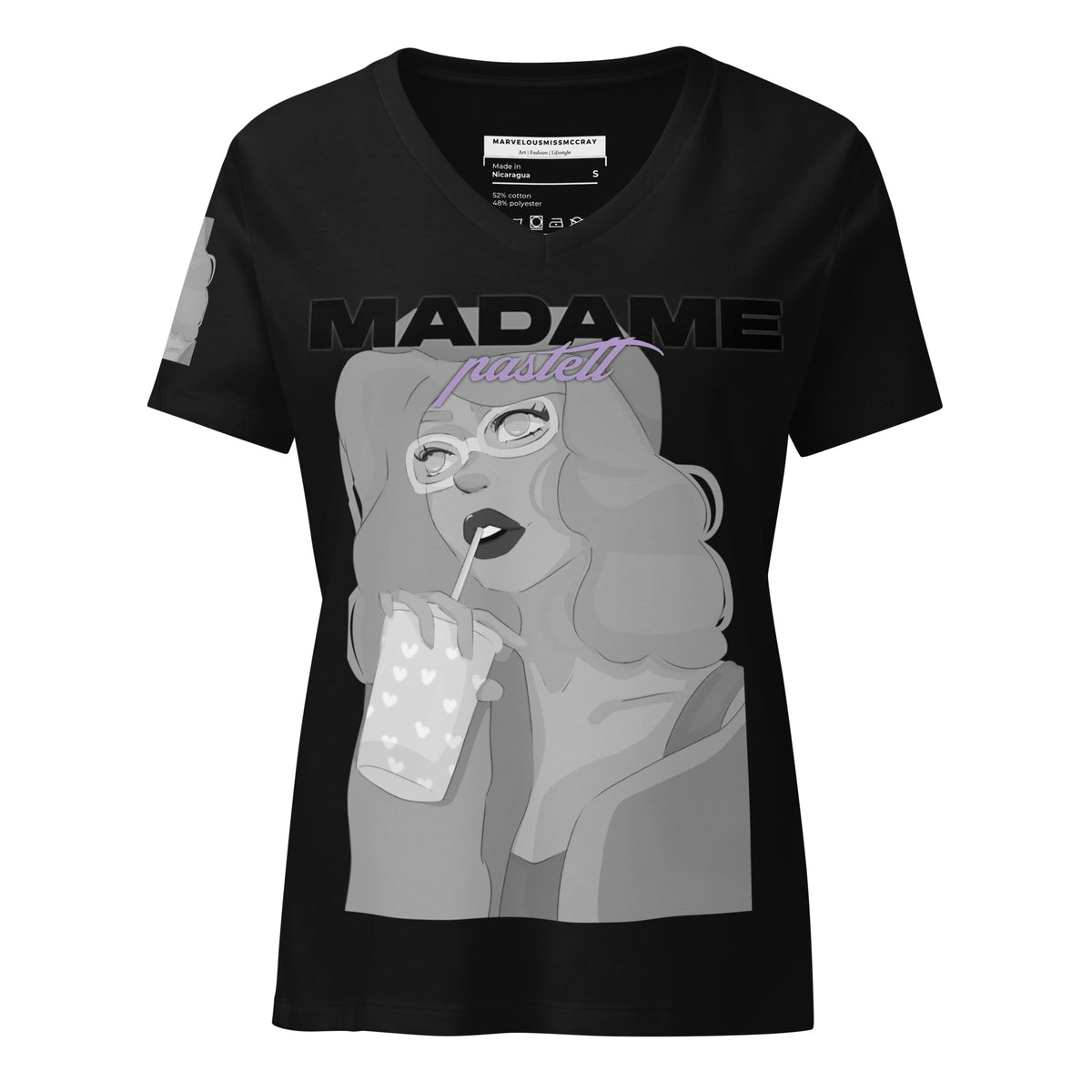 Madame Pastell - Lockeres T-Shirt -   Shirts,Top #