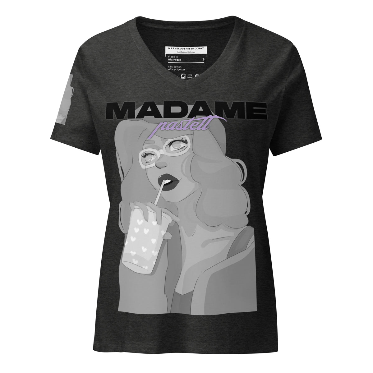 Madame Pastell - Lockeres T-Shirt -   Shirts,Top #