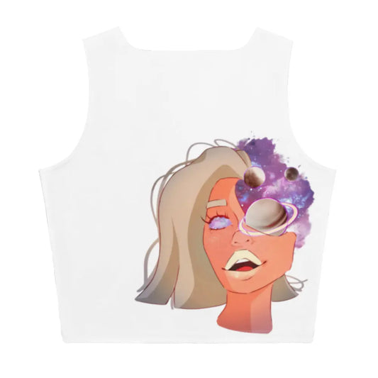 Overthinker - figurbetontes Crop Top -   T-Shirts, Tank-Tops, Shirts mit 3/4-Ärmeln, Langarmshirts, Poloshirts, Crop-Tops #
