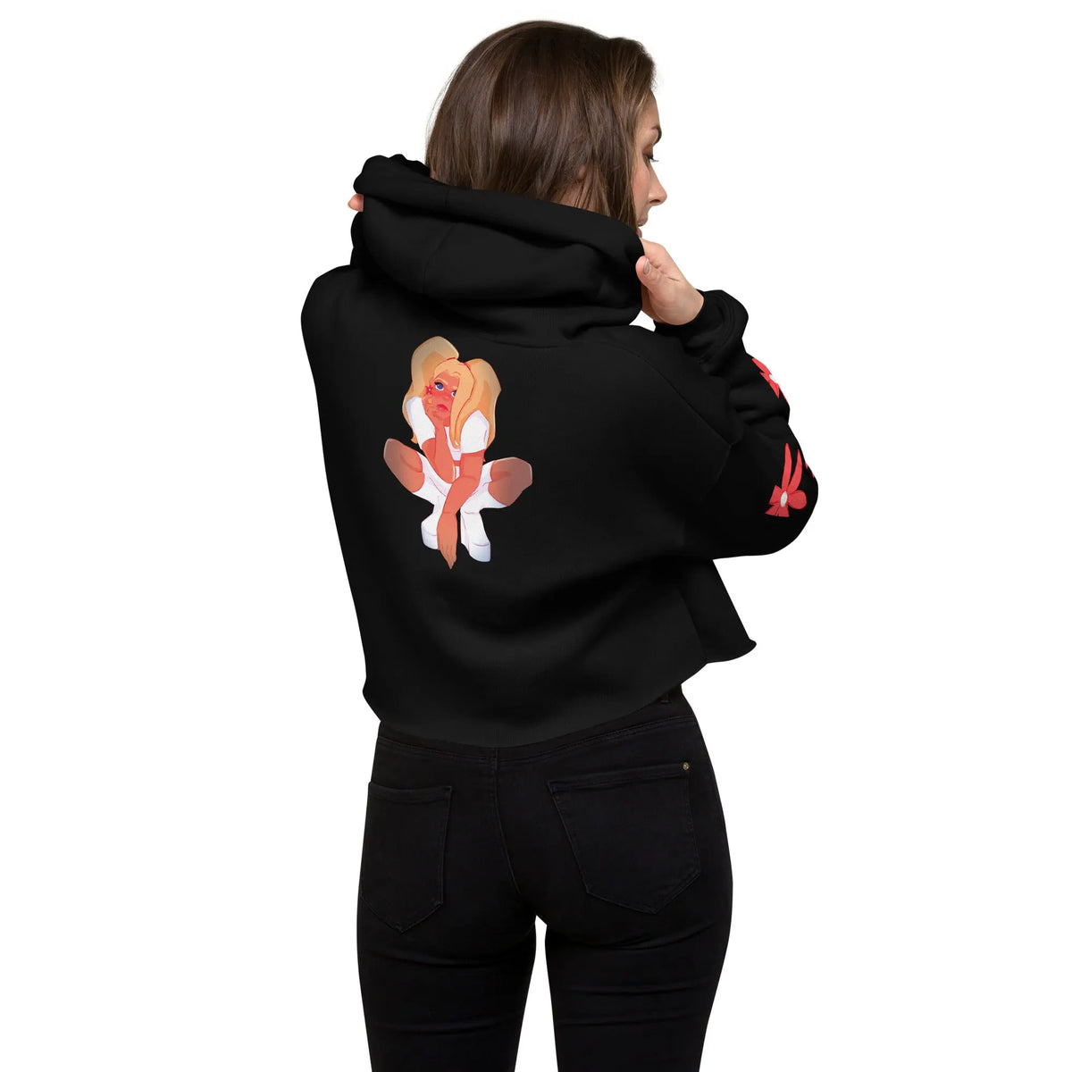 Poppy - Crop Hoodie -   Hoodies, Pullover, Jacken, Sweatpants, Jogginghosen, Hosen #