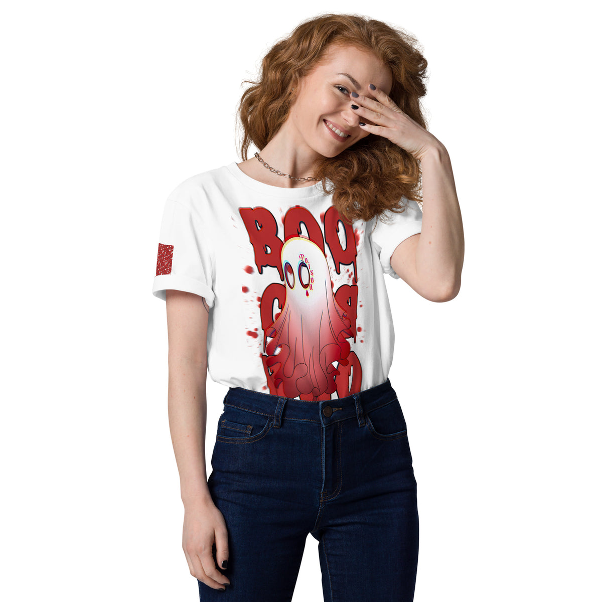 Red Boo - Cotton Shirt -   Shirts,Top #