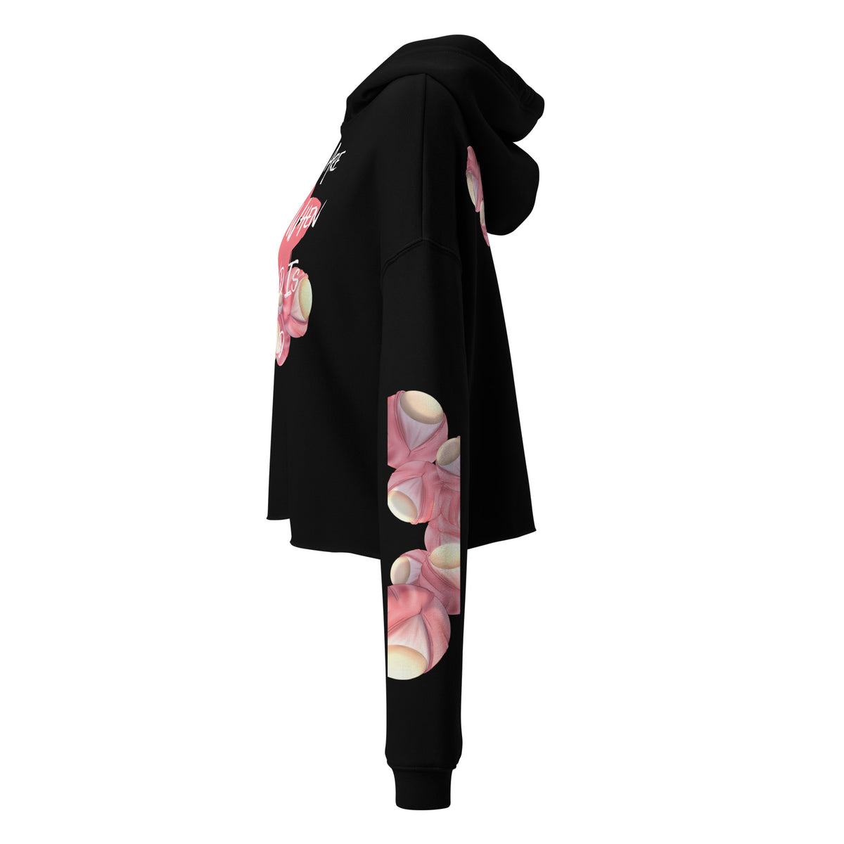 Rosè Eyeballs - Crop Hoodie -    #