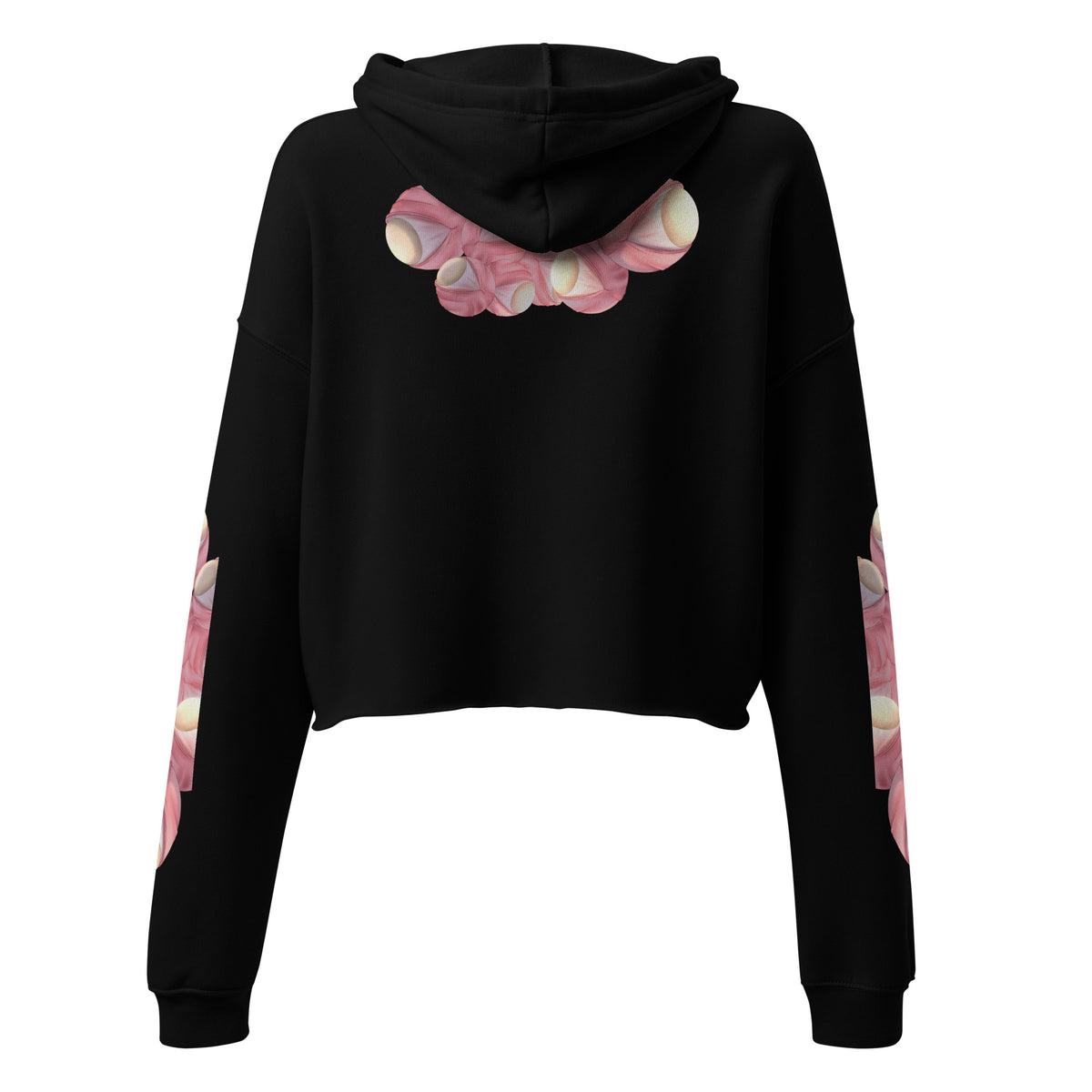 Rosè Eyeballs - Crop Hoodie -    #