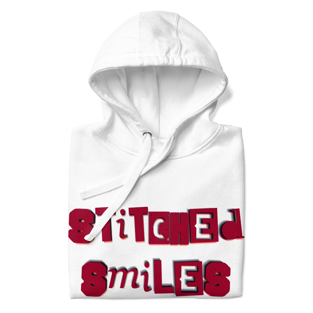 Stiched Smile - Unisex-Kapuzenpullover -   Kapuzenpullover #