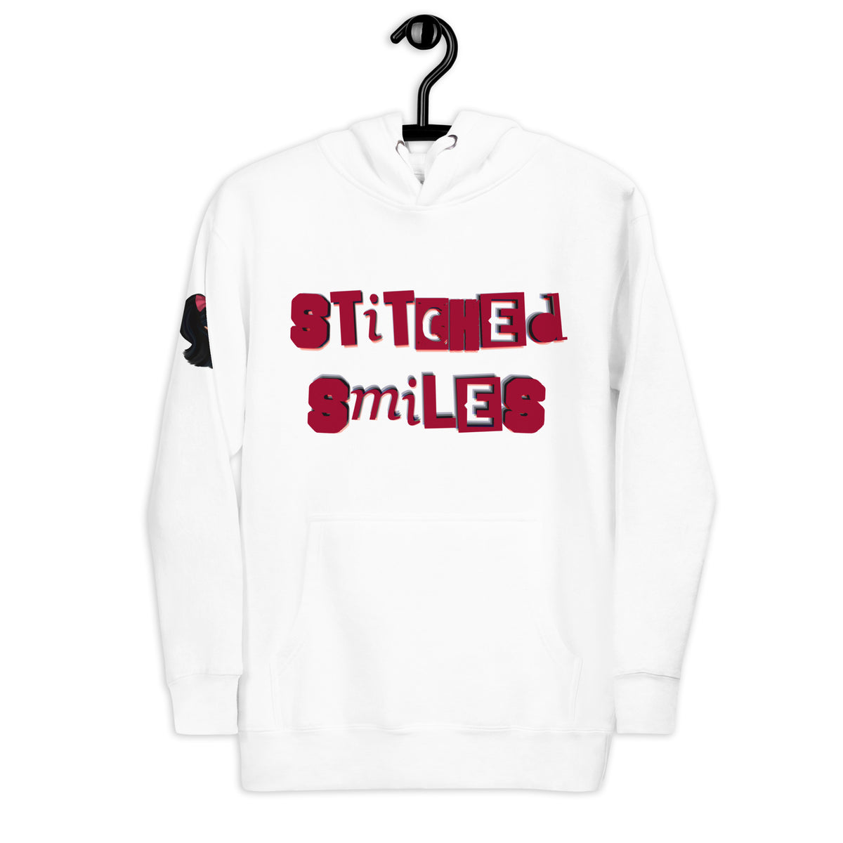 Stiched Smile - Unisex-Kapuzenpullover -   Kapuzenpullover #