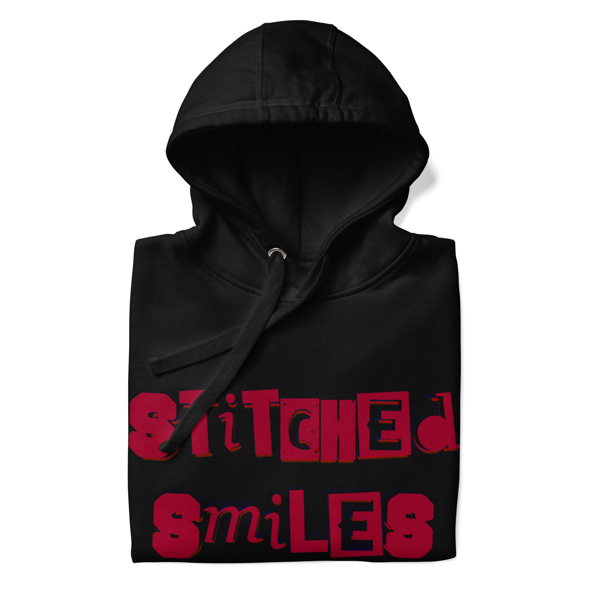 Stiched Smile - Unisex-Kapuzenpullover -   Kapuzenpullover #