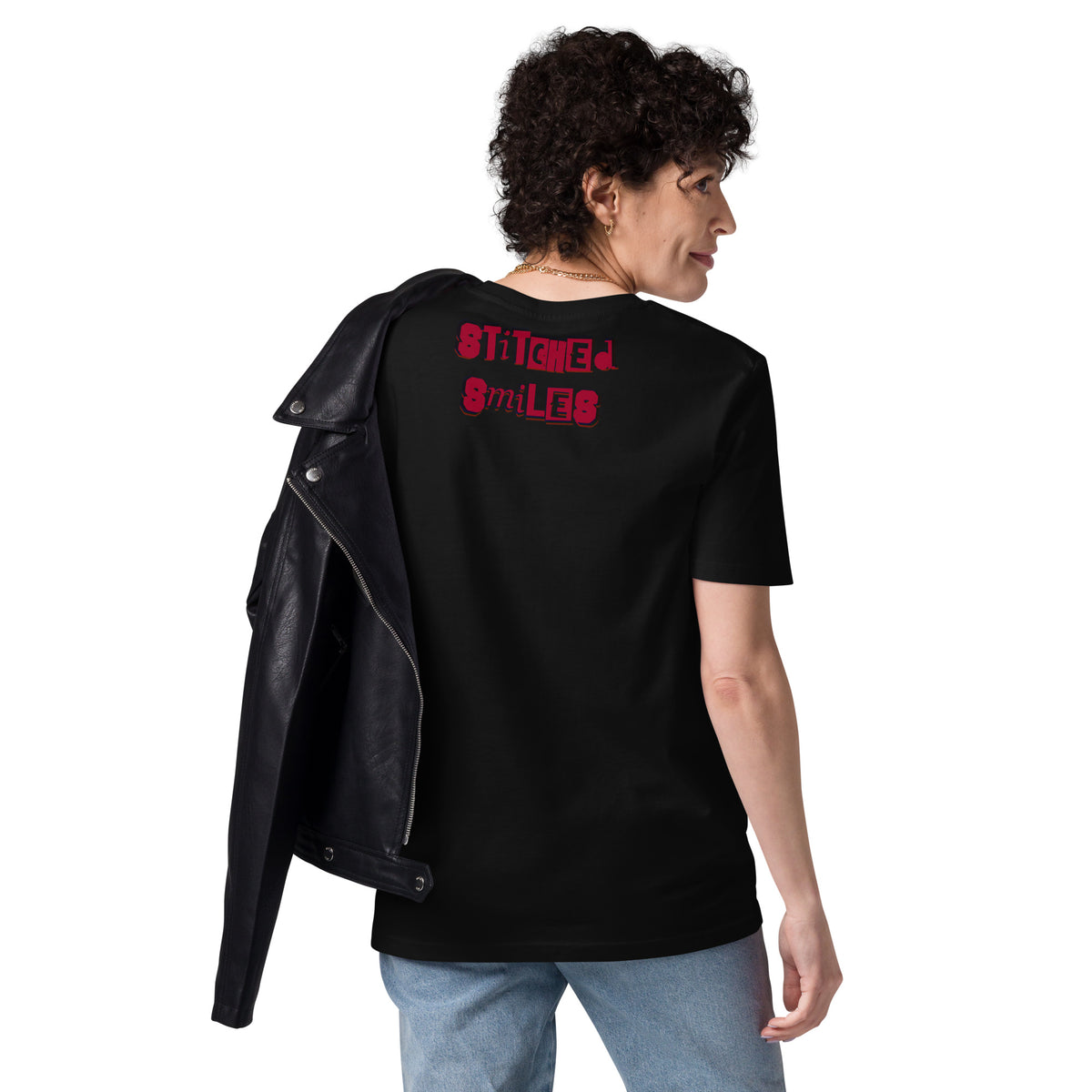Stitched Smiles - Cotton Shirt -   Shirts,Top #