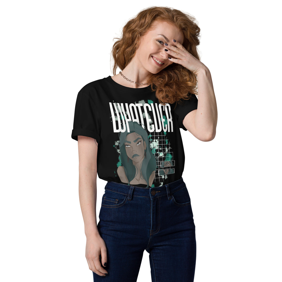 Whatever black - Cotton Shirt -   Shirts,Top #