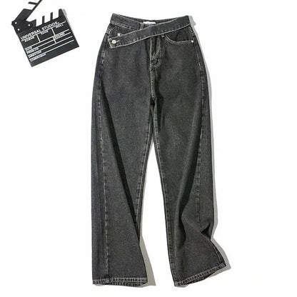 Wide-Legged Straight Jeans -   Jeans #